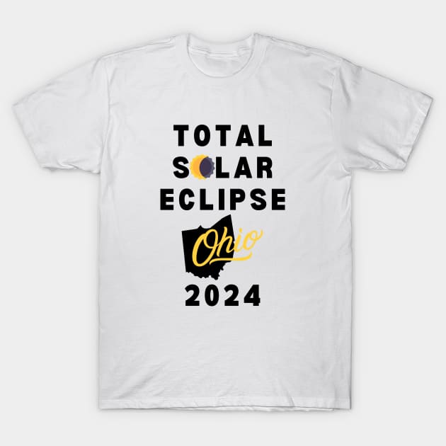 Ohio Eclipse 2024 T-Shirt by Little Duck Designs